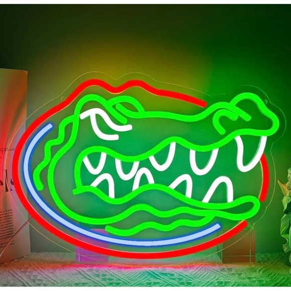 University Florida Gators NCAA LED Neon Sign For Bar, Porch, Garage, Mancave 16" - Picture 2 of 6